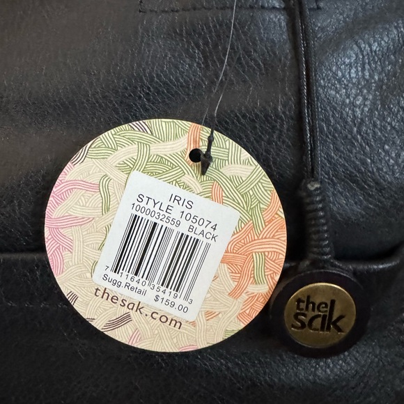 The Sak Black Leather Purse Tote - Picture 3 of 7